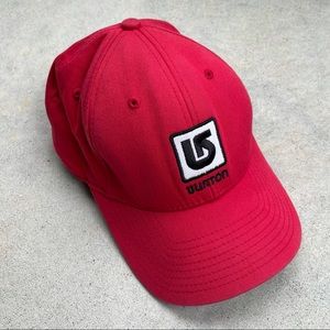 Vintage Burton Snowboards red flex fit cap/ hat